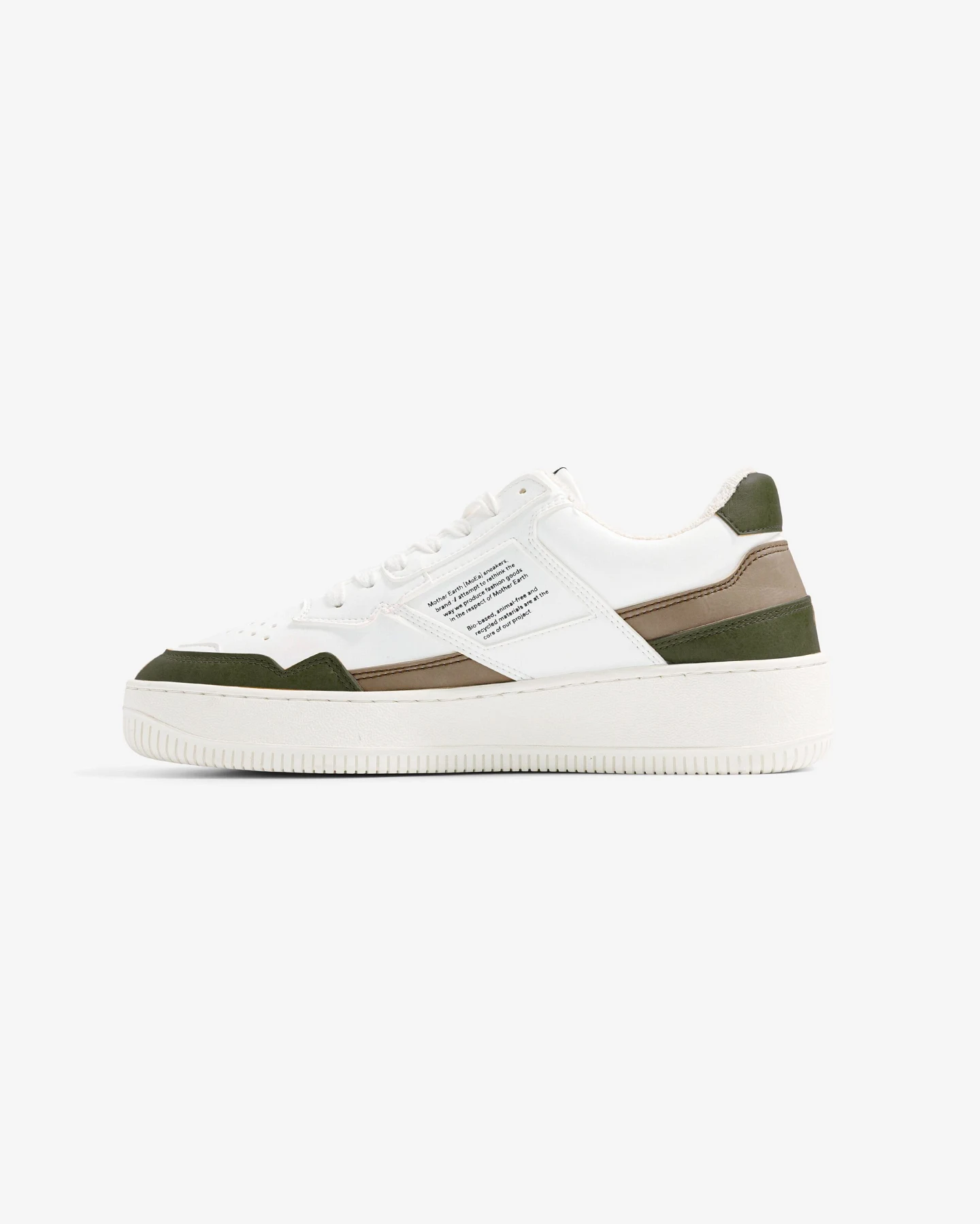 MoEa Herren vegan Sneaker Gen1 Braun Grün Weiß – Ansicht 2