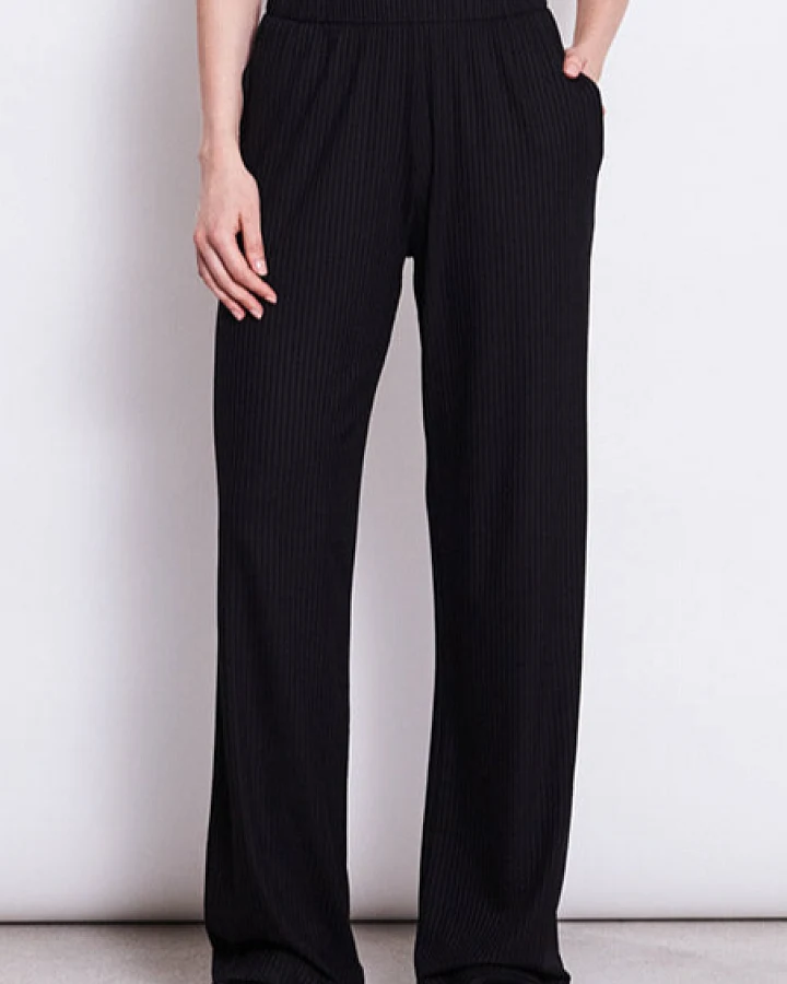 JAN 'N JUNE Damen vegan Hose Smilla Schwarz