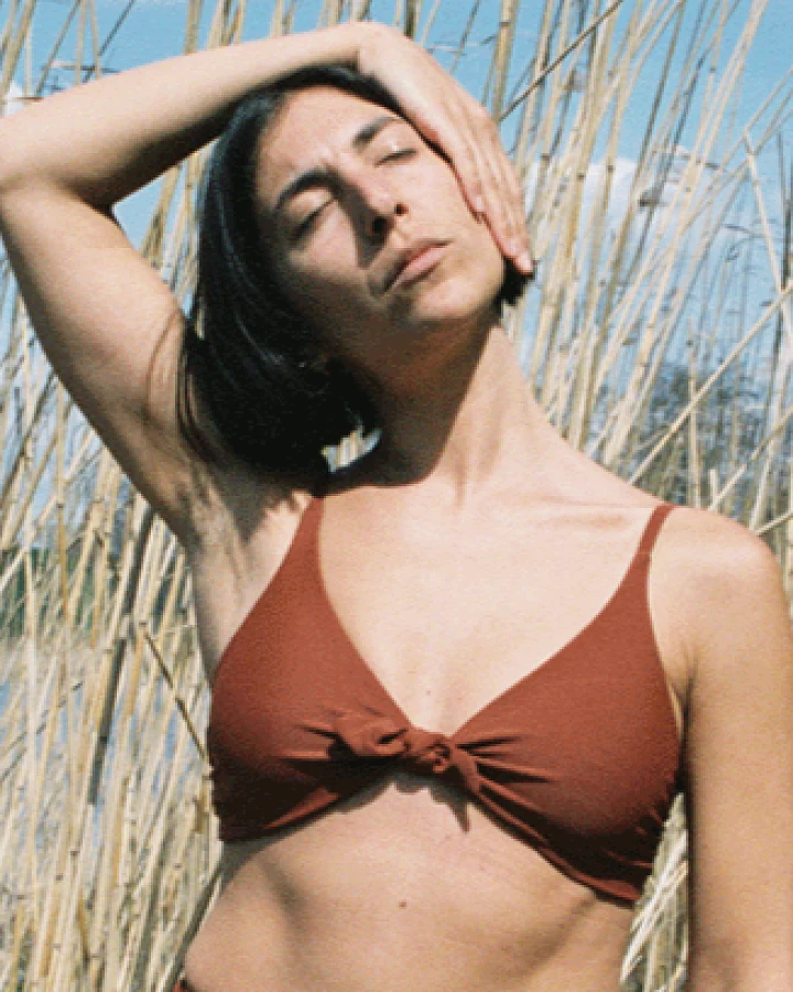Anekdot Damen vegan Leona Bikinioberteil Rust