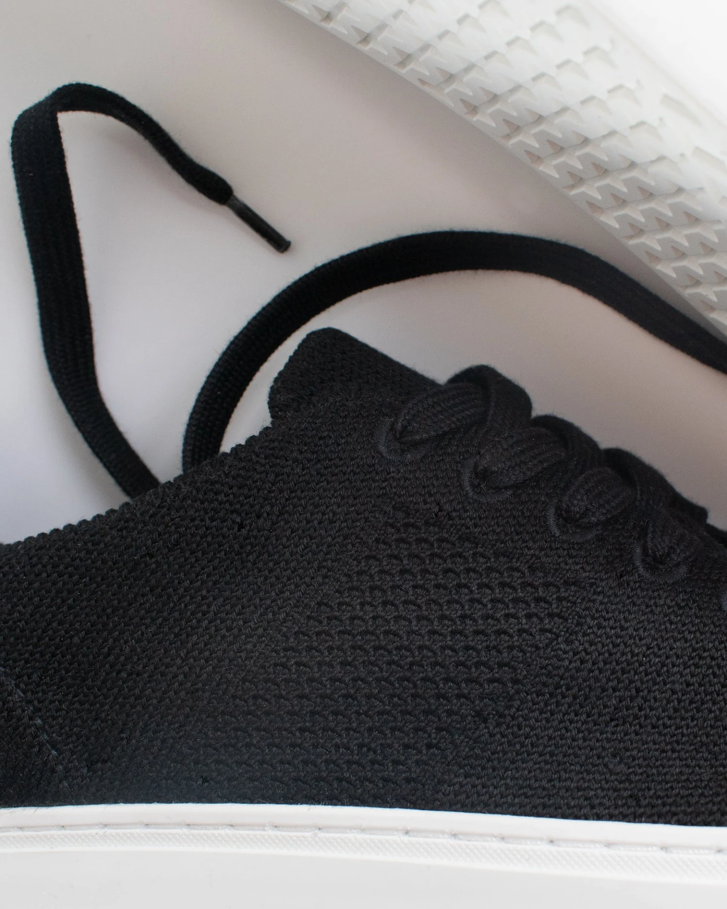 Will's Vegan Store Damen vegan Ny Sneaker Schwarz Knit – Ansicht 2