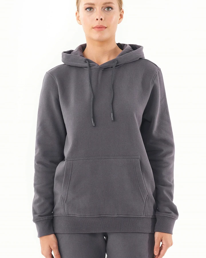 ORGANICATION Damen vegan Soft-Touch-Hoodie Asphalt