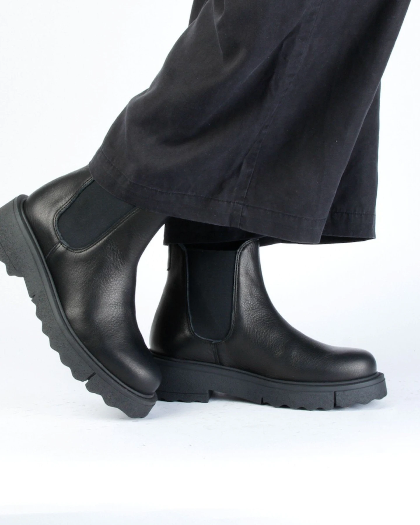 Chelsea Stiefel Yuki Corn Schwarz – Ansicht 3