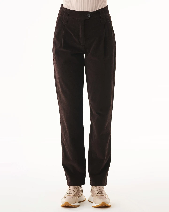 ORGANICATION Damen vegan Cordhose Bio-Baumwolle Espresso