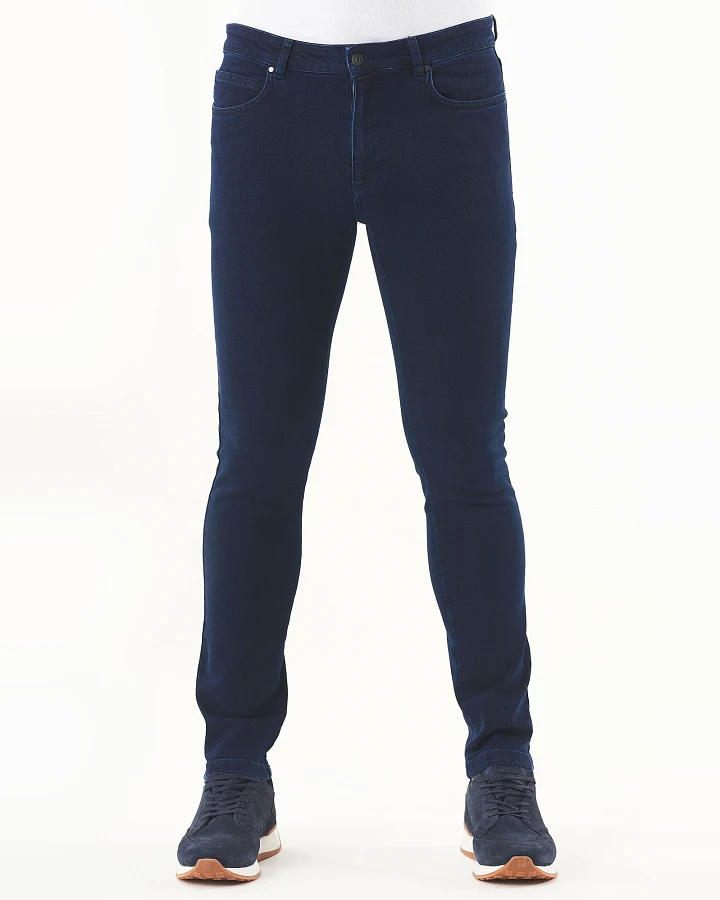 ORGANICATION Herren vegan Schmale Jeans Dunkelmarine