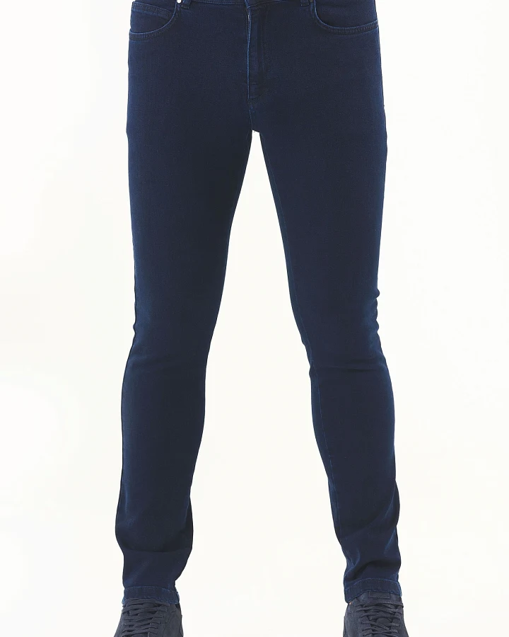 ORGANICATION Herren vegan Schmale Jeans Dunkelmarine