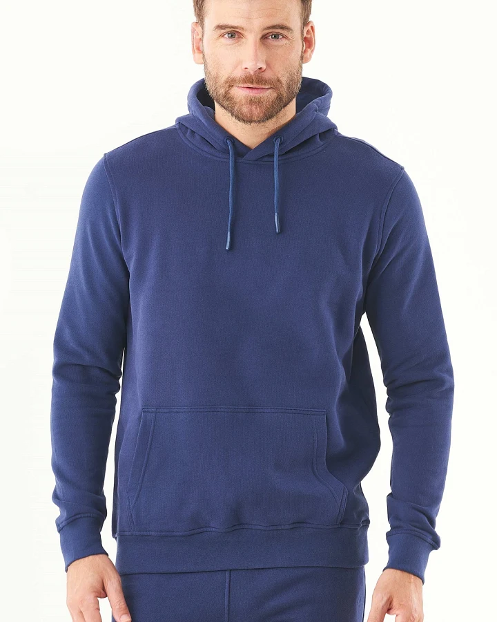 ORGANICATION Herren vegan Kapuzenpullover Soft Touch Navy