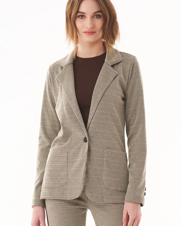 ORGANICATION Damen vegan Houndstooth Blazer