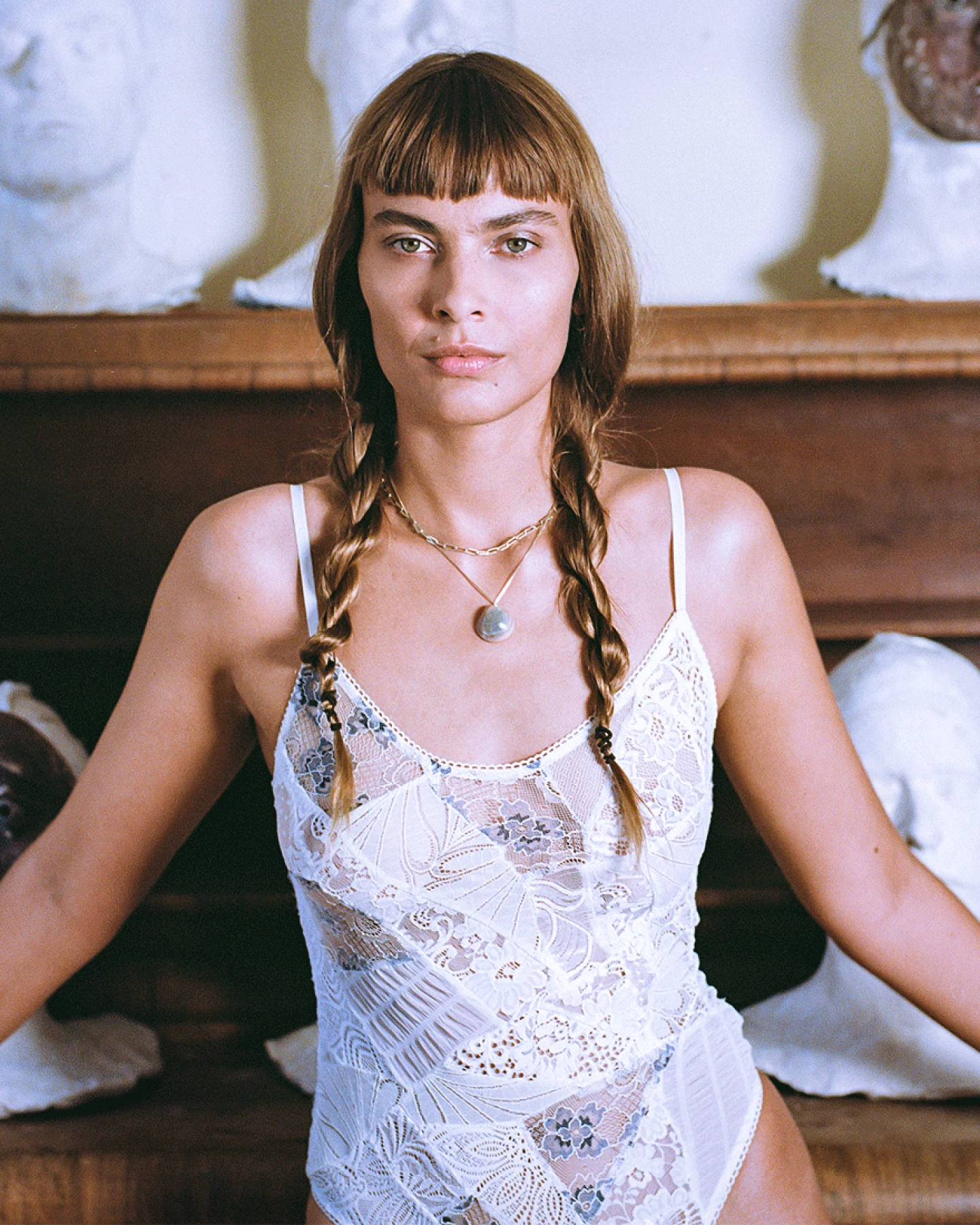 Anekdot Damen vegan Bouquet Bodysuit Crystal – Ansicht 2