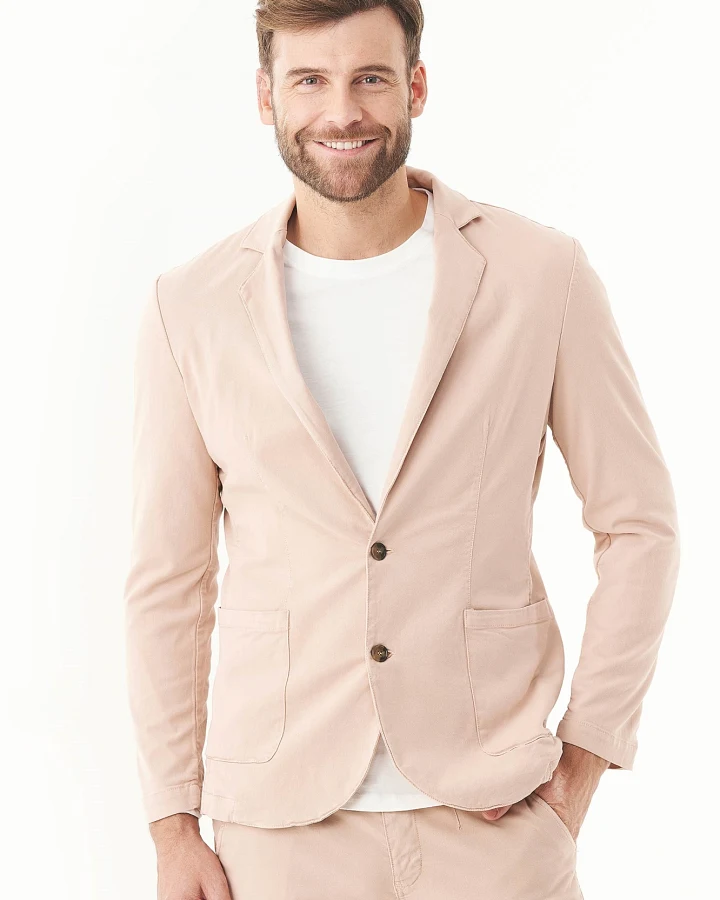 ORGANICATION Herren vegan Blazer Tencel & Bio-Baumwolle Beige
