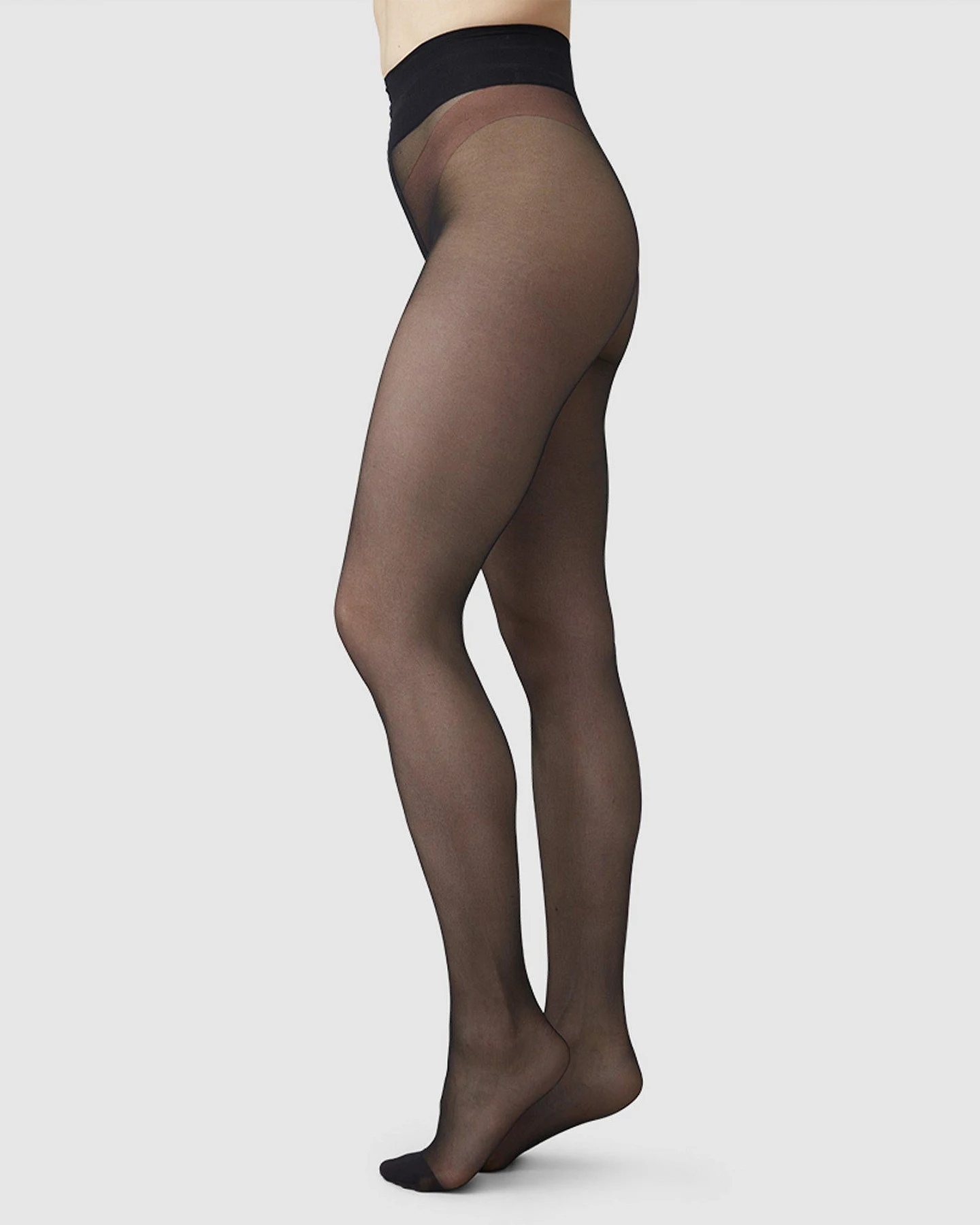 Swedish Stockings Damen vegan Basic Set! Malva Leiterfeste Strumpfhose 3tlg. Schwarz – Ansicht 2
