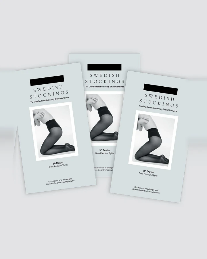 Swedish Stockings Damen vegan Basic Set! Svea Strumpfhose 3 Stück Schwarz