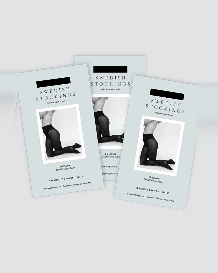 Swedish Stockings Damen vegan Basic Set! Olivia Strumpfhose 3 Stück Schwarz