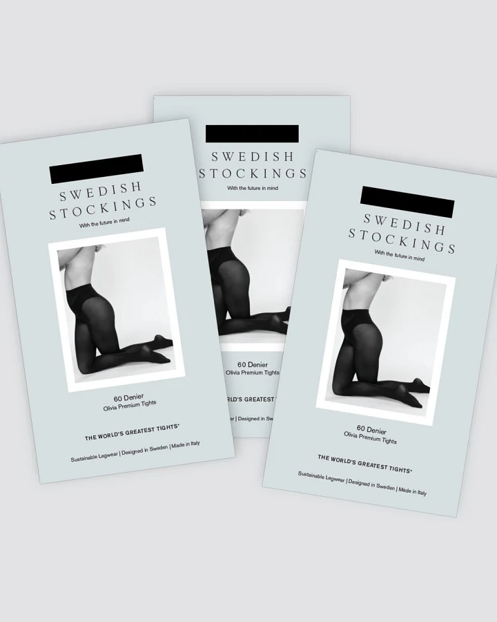 Swedish Stockings Damen vegan Basic Set! Olivia Strumpfhose 3 Stück Schwarz