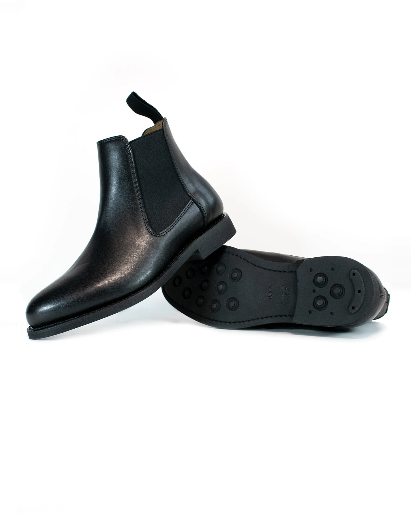 Will's Vegan Store Damen vegan Goodyear Chelsea Boots Schwarz – Ansicht 2