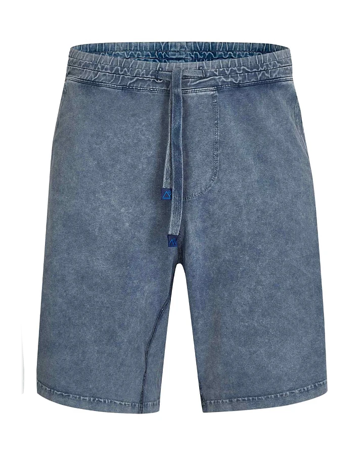 nice to meet me Herren vegan Tie-Dye-Shorts Blau