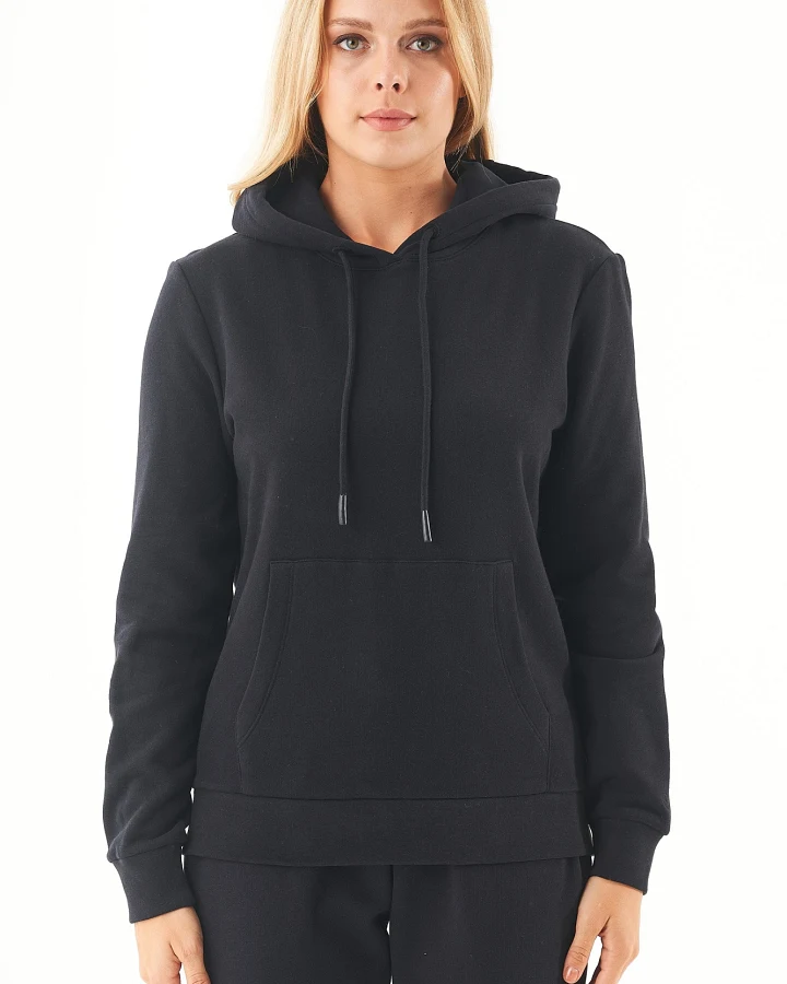 ORGANICATION Damen vegan Hoodie Haree Schwarz