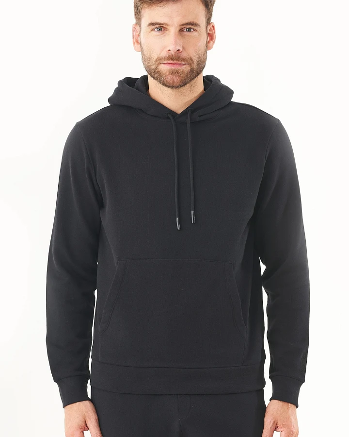 ORGANICATION Herren vegan Kapuzenpullover Hoolden Schwarz