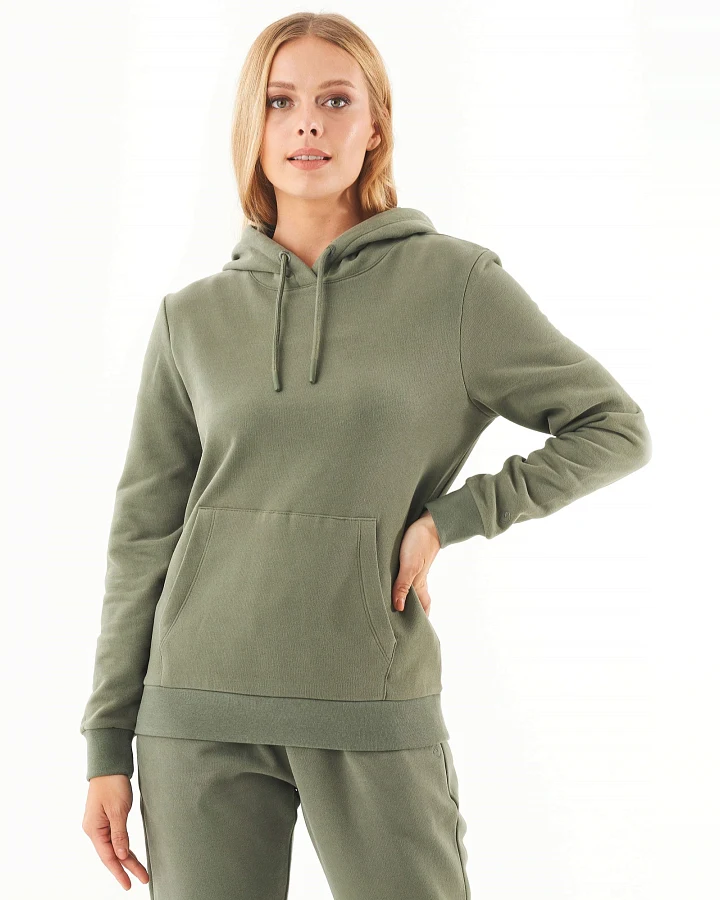 ORGANICATION Damen vegan Kapuzenpullover Haree Olive