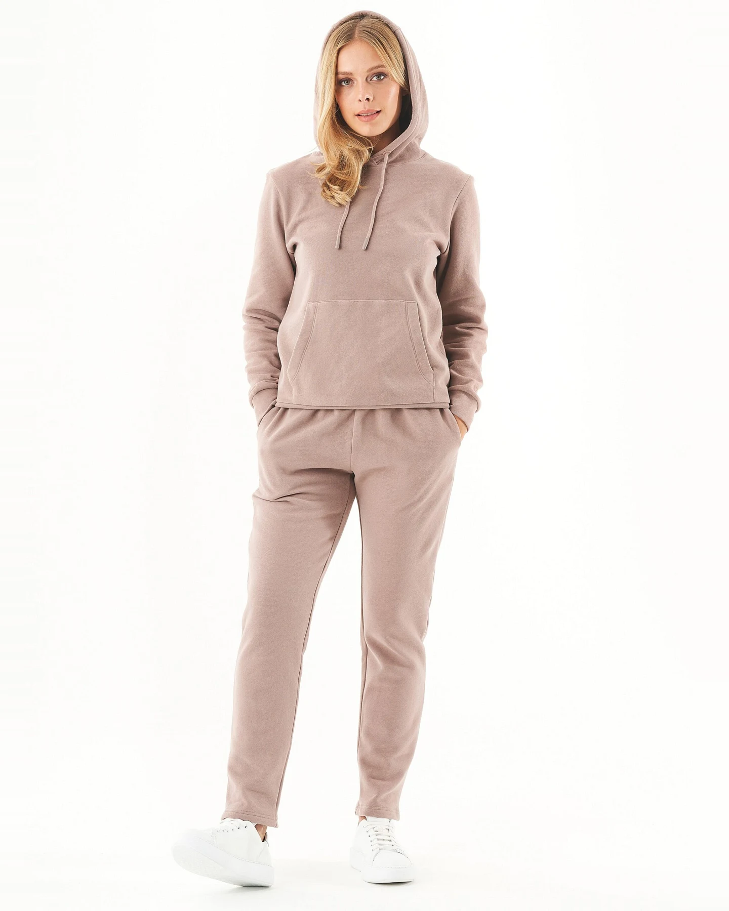 ORGANICATION Damen vegan Hoodie Haree Mokka – Ansicht 2