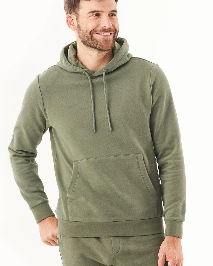 ORGANICATION Herren vegan Kapuzenpullover Olive