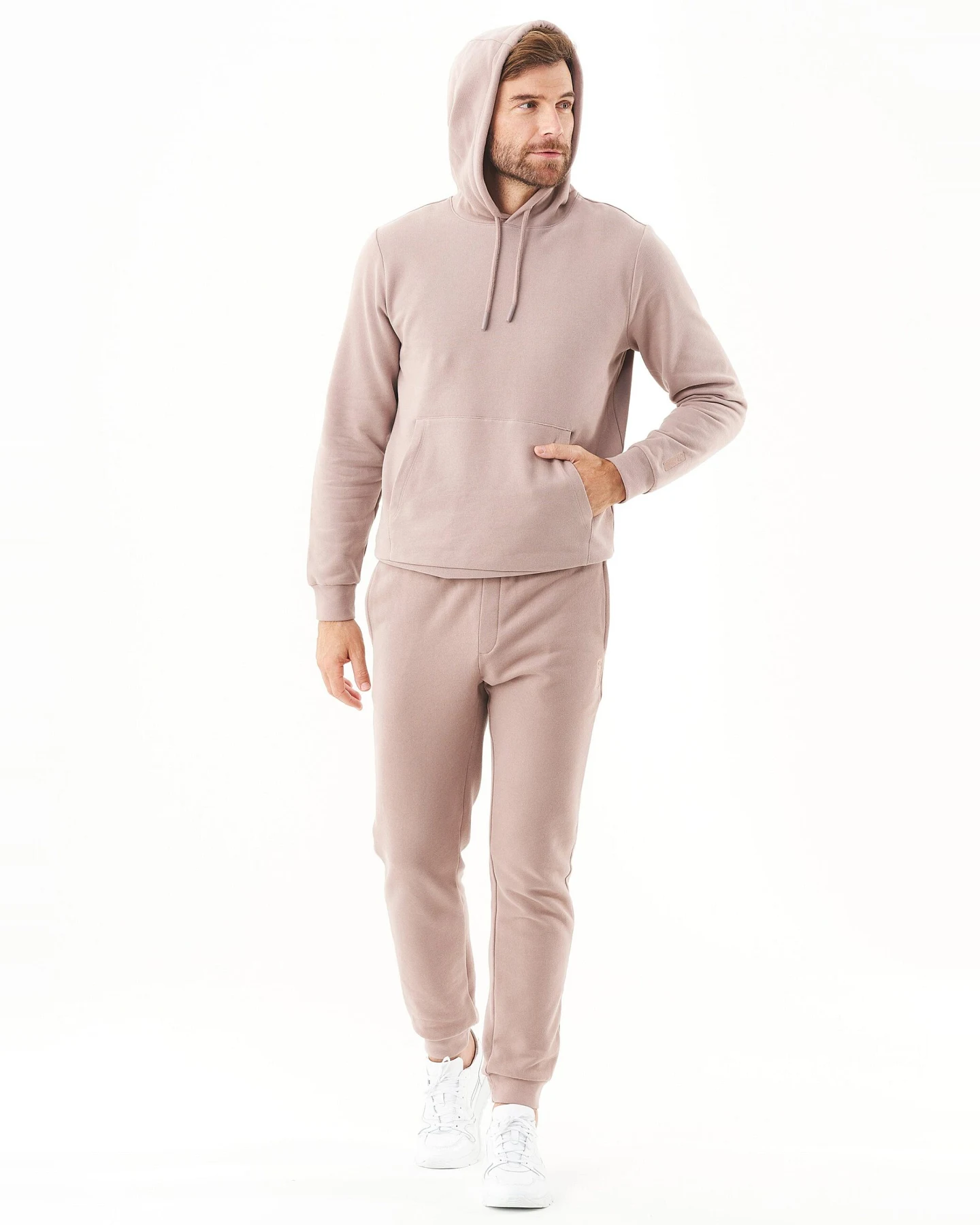 ORGANICATION Herren vegan Hoodie Hoolden Mokka – Ansicht 2