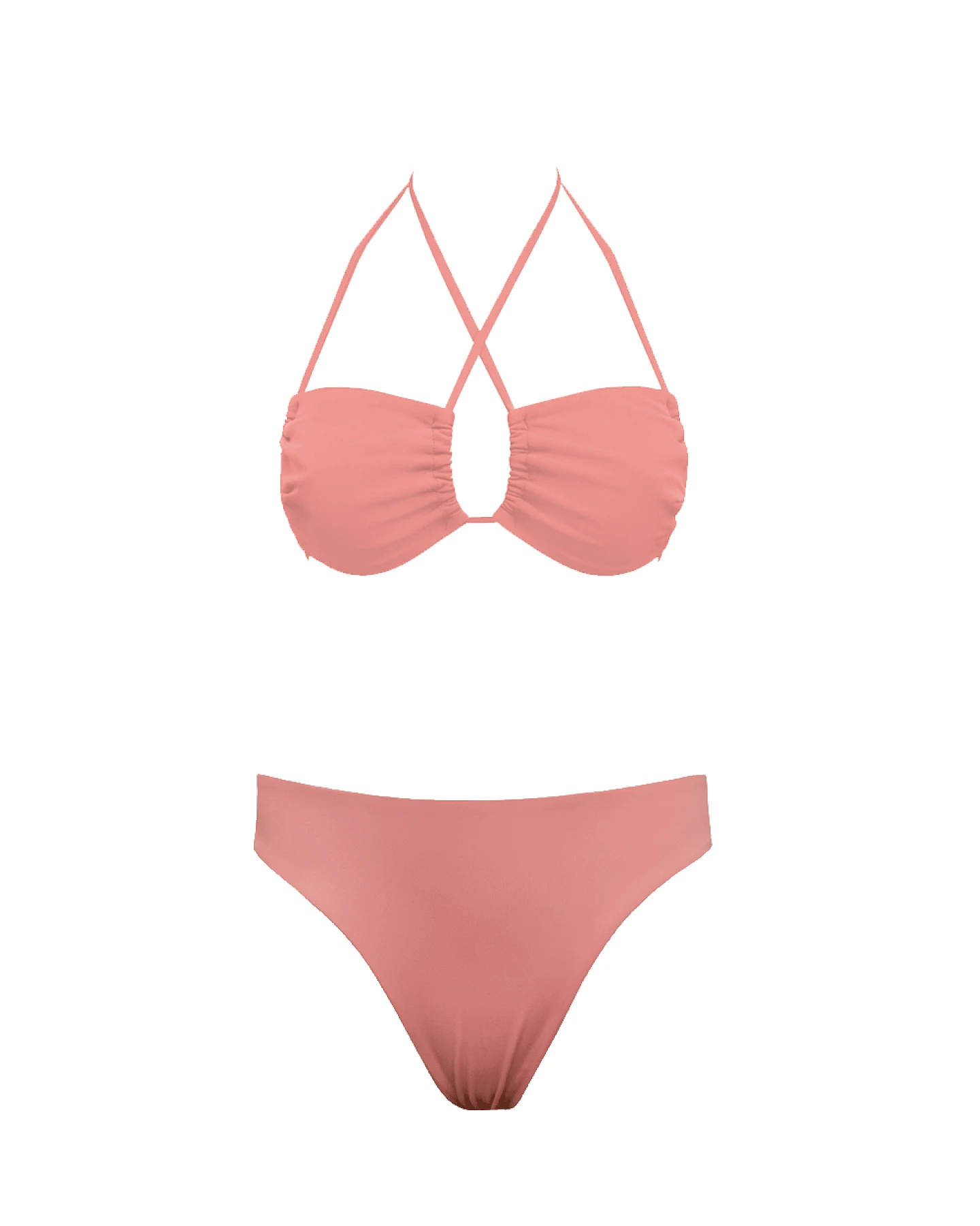 Anekdot Damen vegan Bikini Low Versatile + Skyline Slim Blush – Ansicht 2