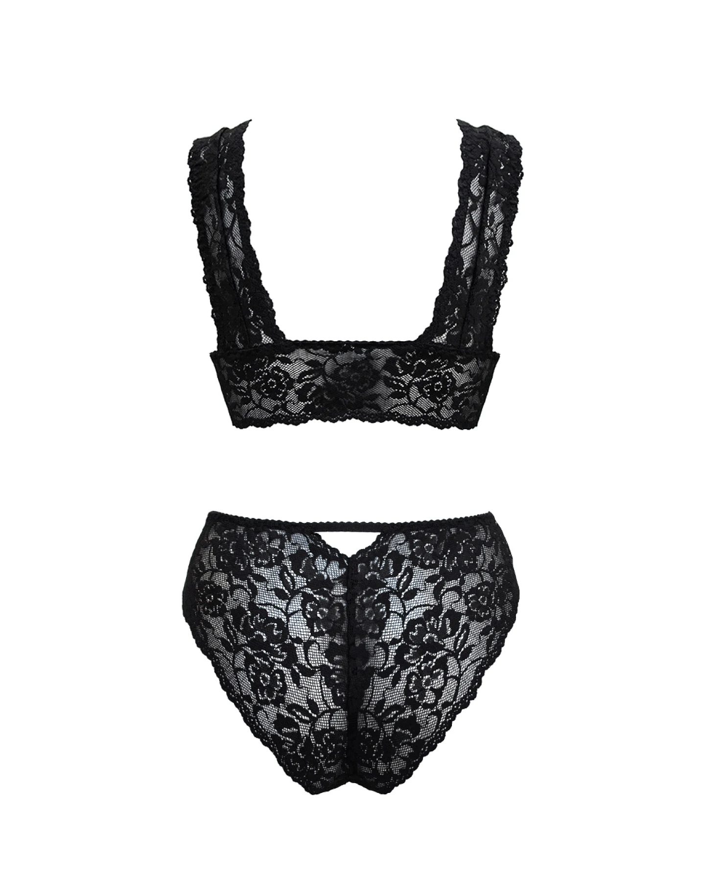 Anekdot Damen vegan Dessous-Set Schwarzer Bernstein – Ansicht 2