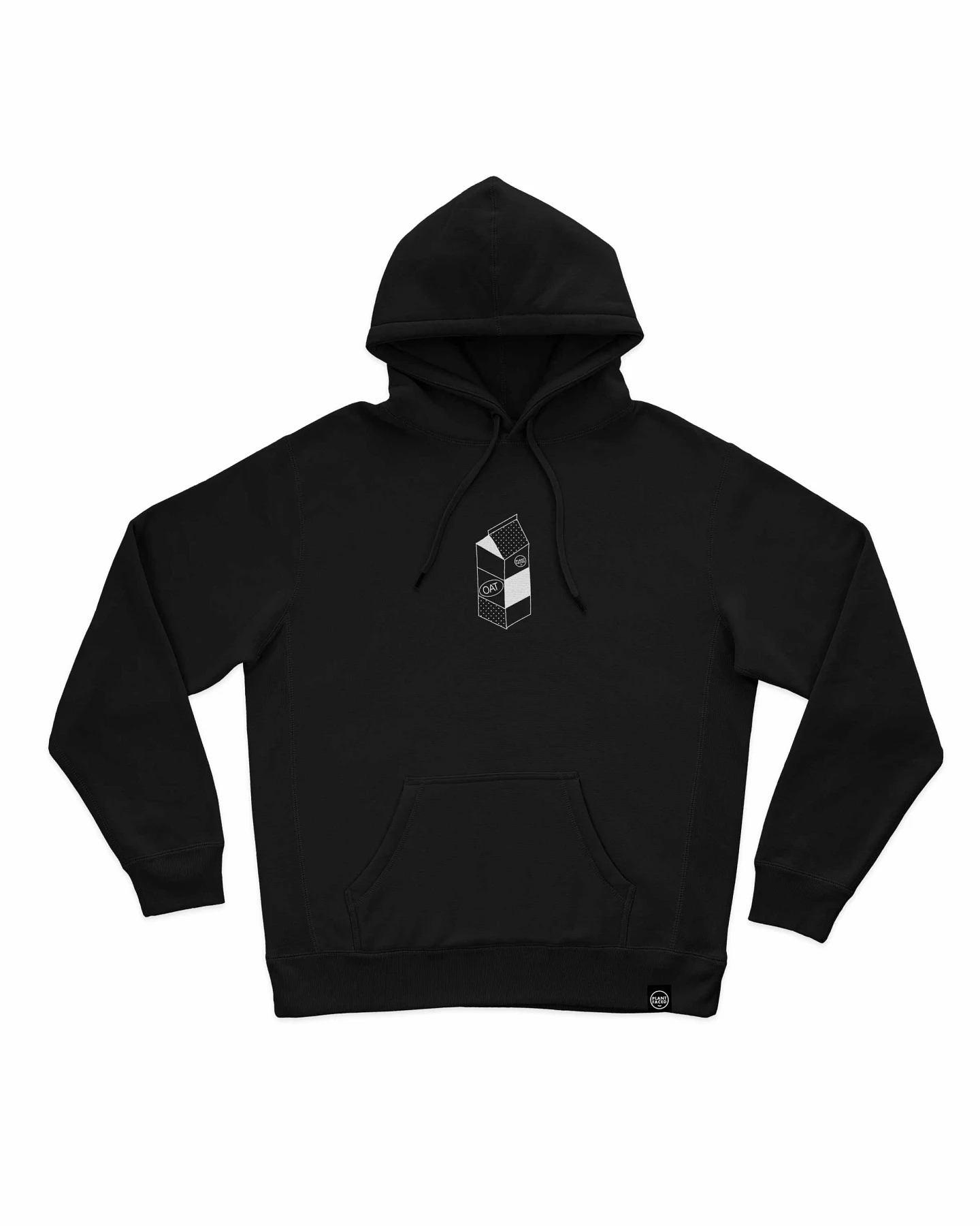 Plant Faced Clothing Damen vegan Hoodie Oat Is The Goat Schwarz – Ansicht 2