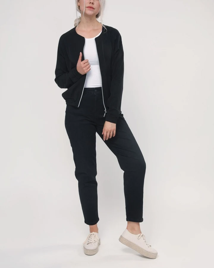 LOVJOI Damen vegan Jacke Boca Schwarz