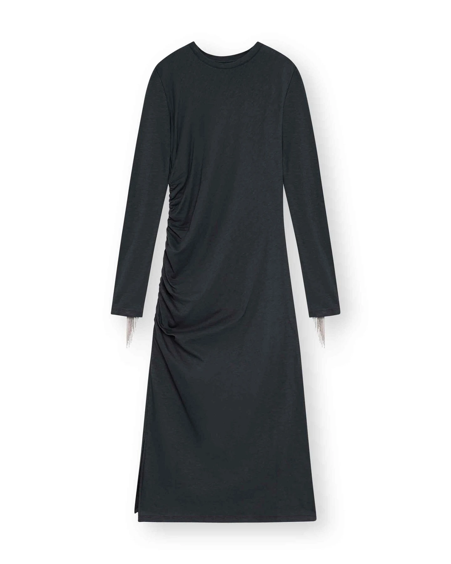 LOVJOI Damen vegan Kleid Beauvoire Grau – Ansicht 2