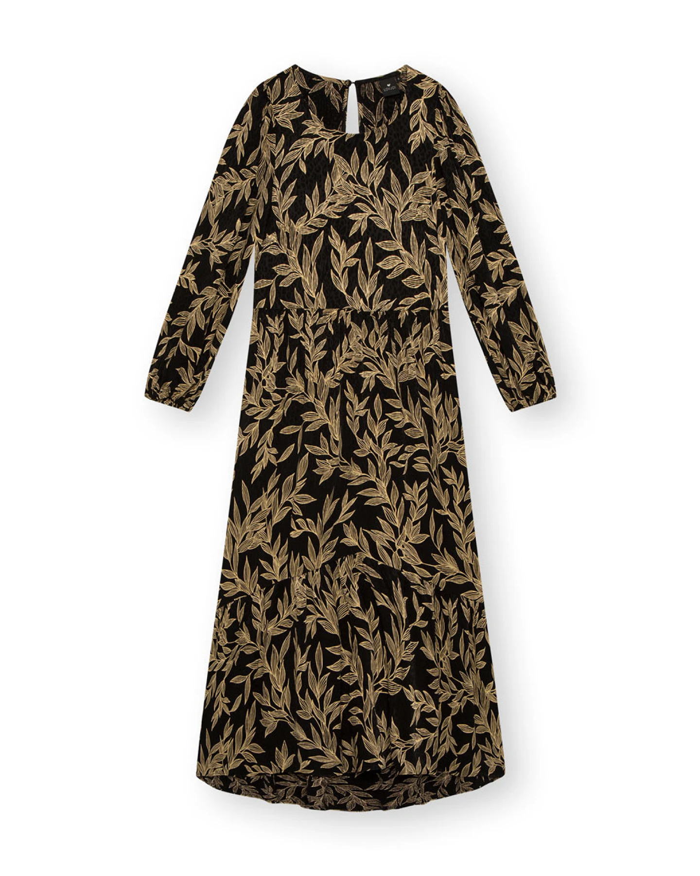 LOVJOI Damen vegan Kleid Audreyana Dark Garden – Ansicht 2