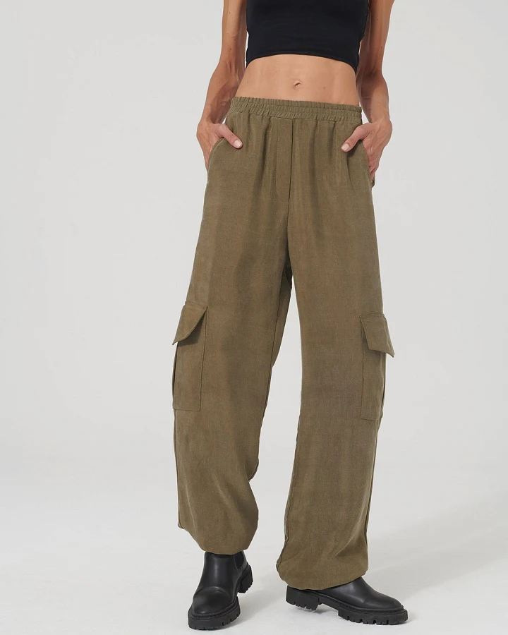 LOVJOI Damen vegan Hose Hedie Grün