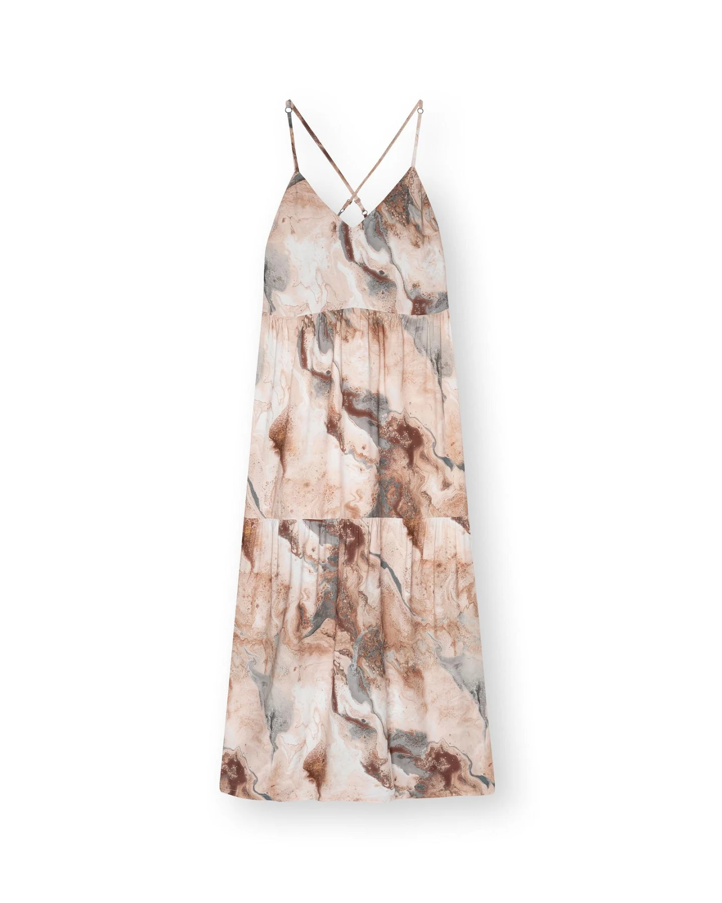 LOVJOI Damen vegan Maxikleid Tapajo Marmor – Ansicht 2