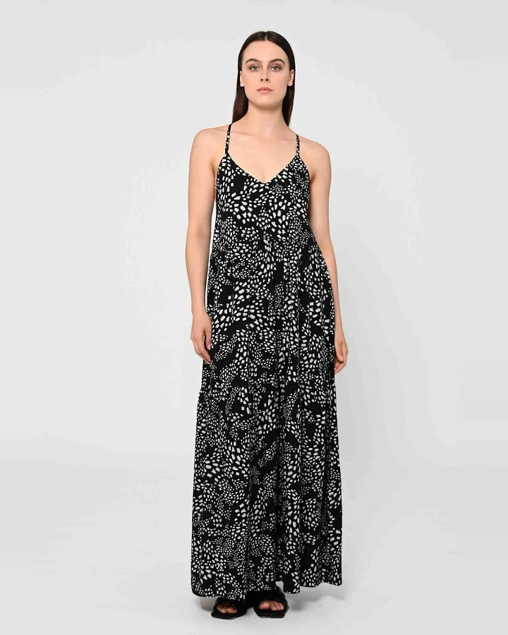LOVJOI Damen vegan Maxikleid Tapajo Stream