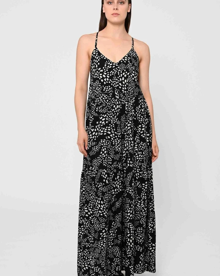 LOVJOI Damen vegan Maxikleid Tapajo Stream