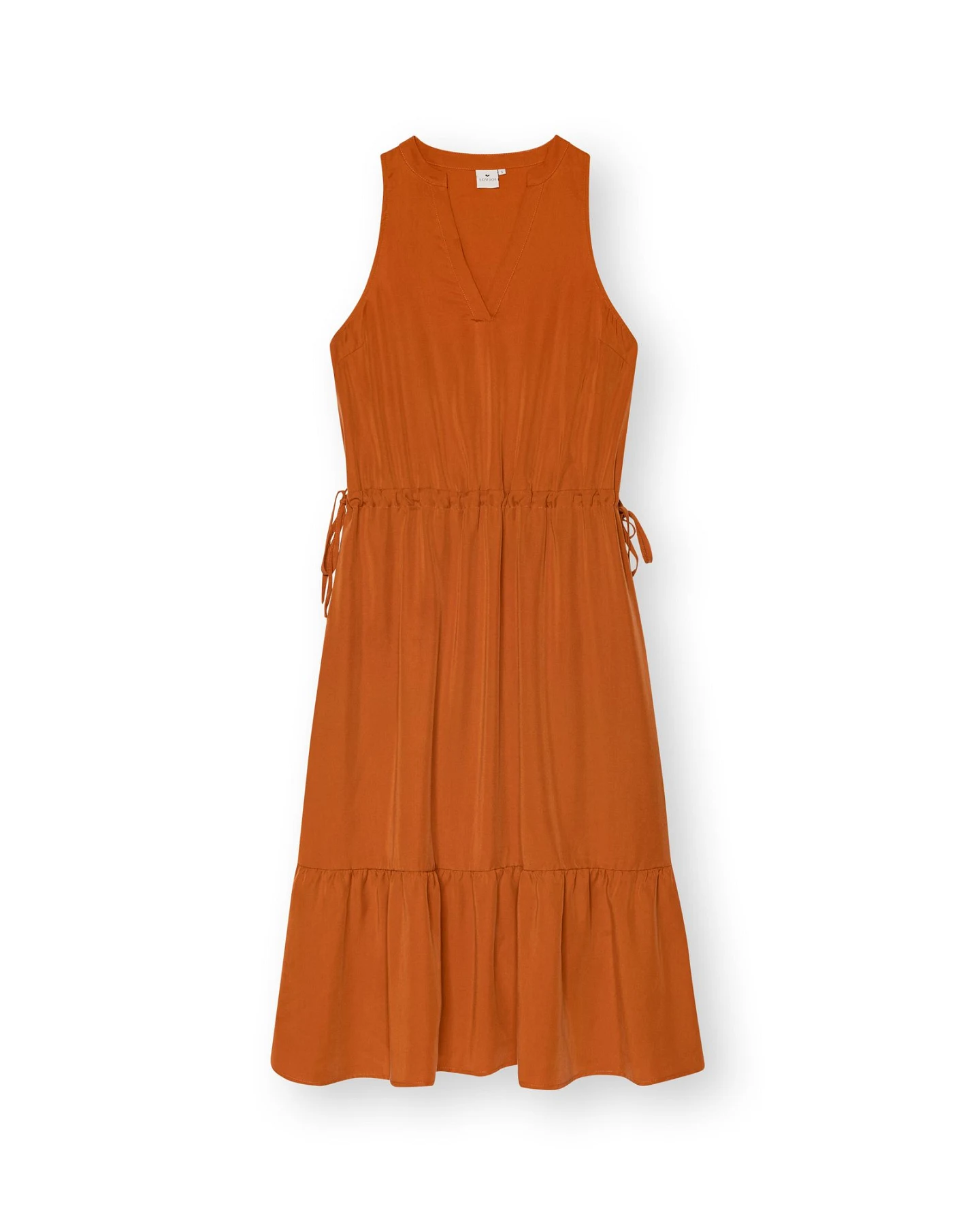 LOVJOI Damen vegan Maxikleid Ramaria Dark Amber – Ansicht 2