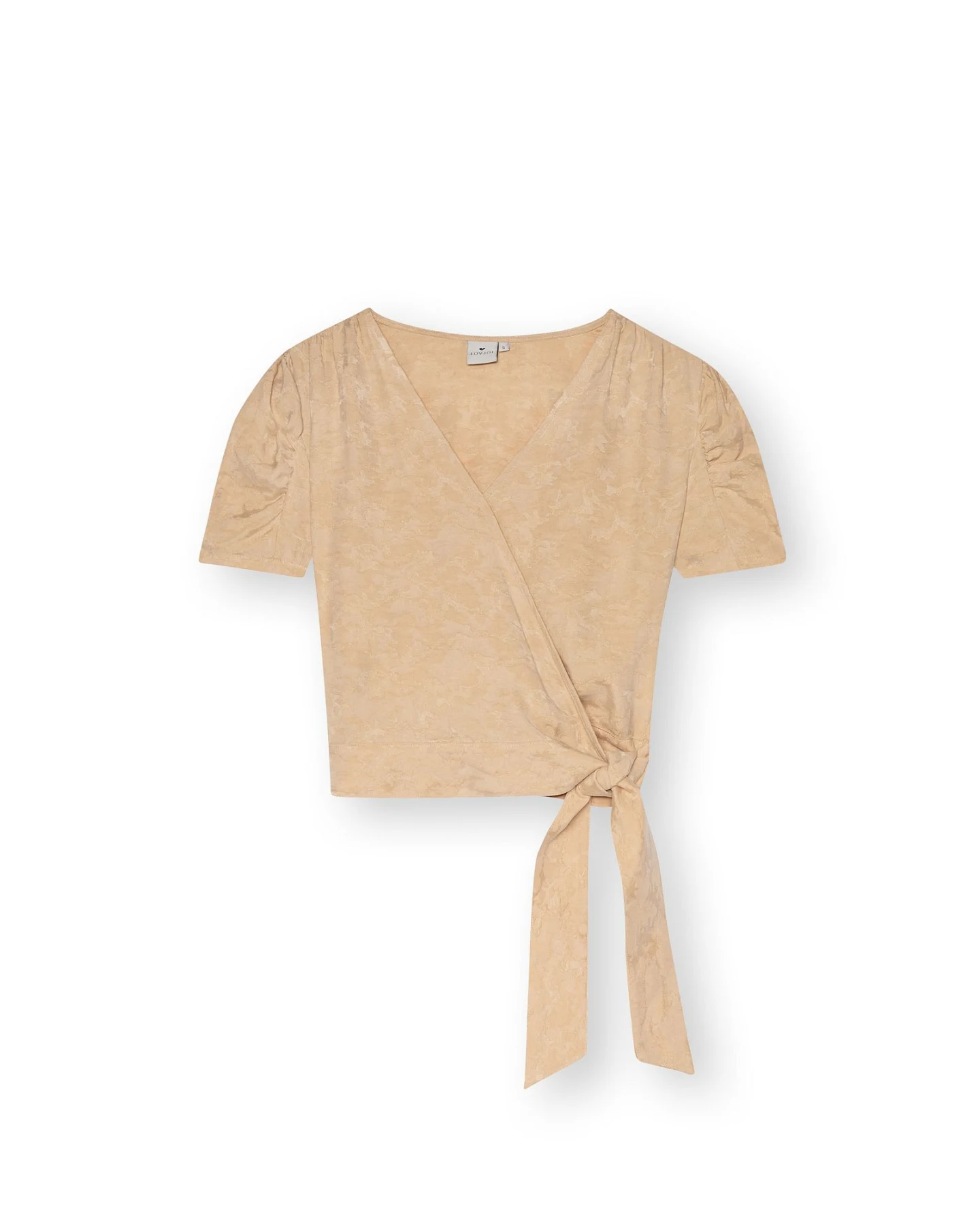 LOVJOI Damen vegan Bluse Siluri Tencel Brownsugar – Ansicht 2