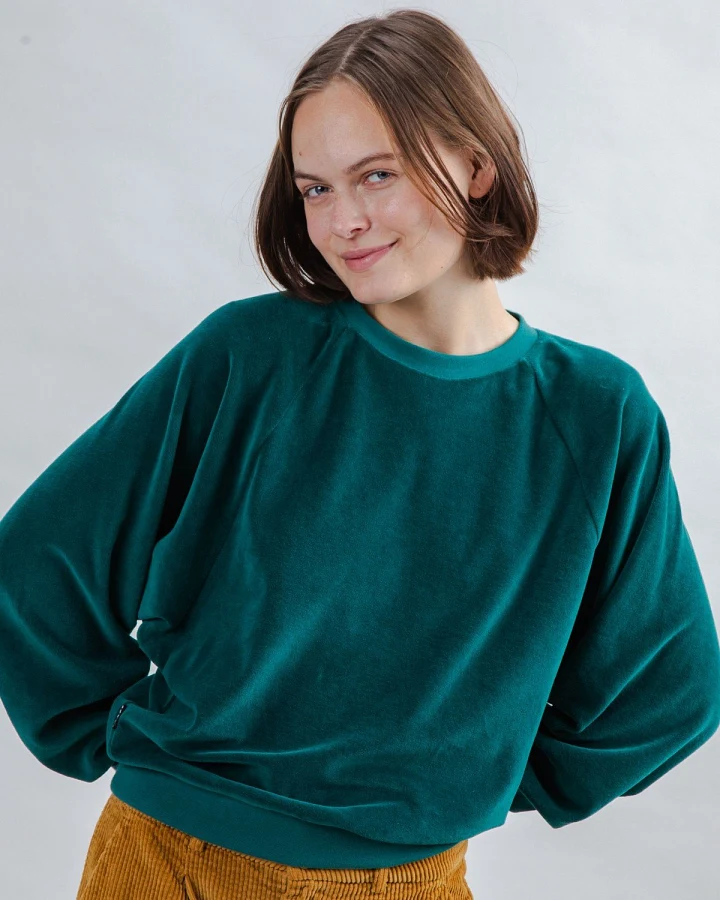 Sweatshirt Velvet Raglan