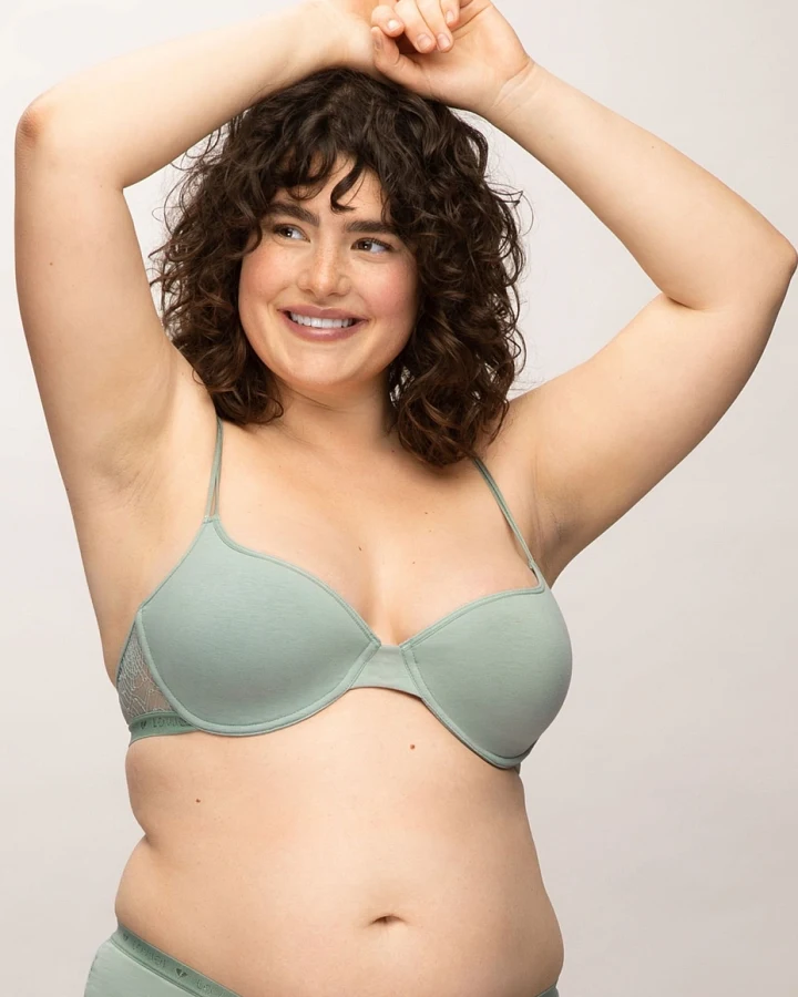LOVJOI Damen vegan Bh Windflower Grün