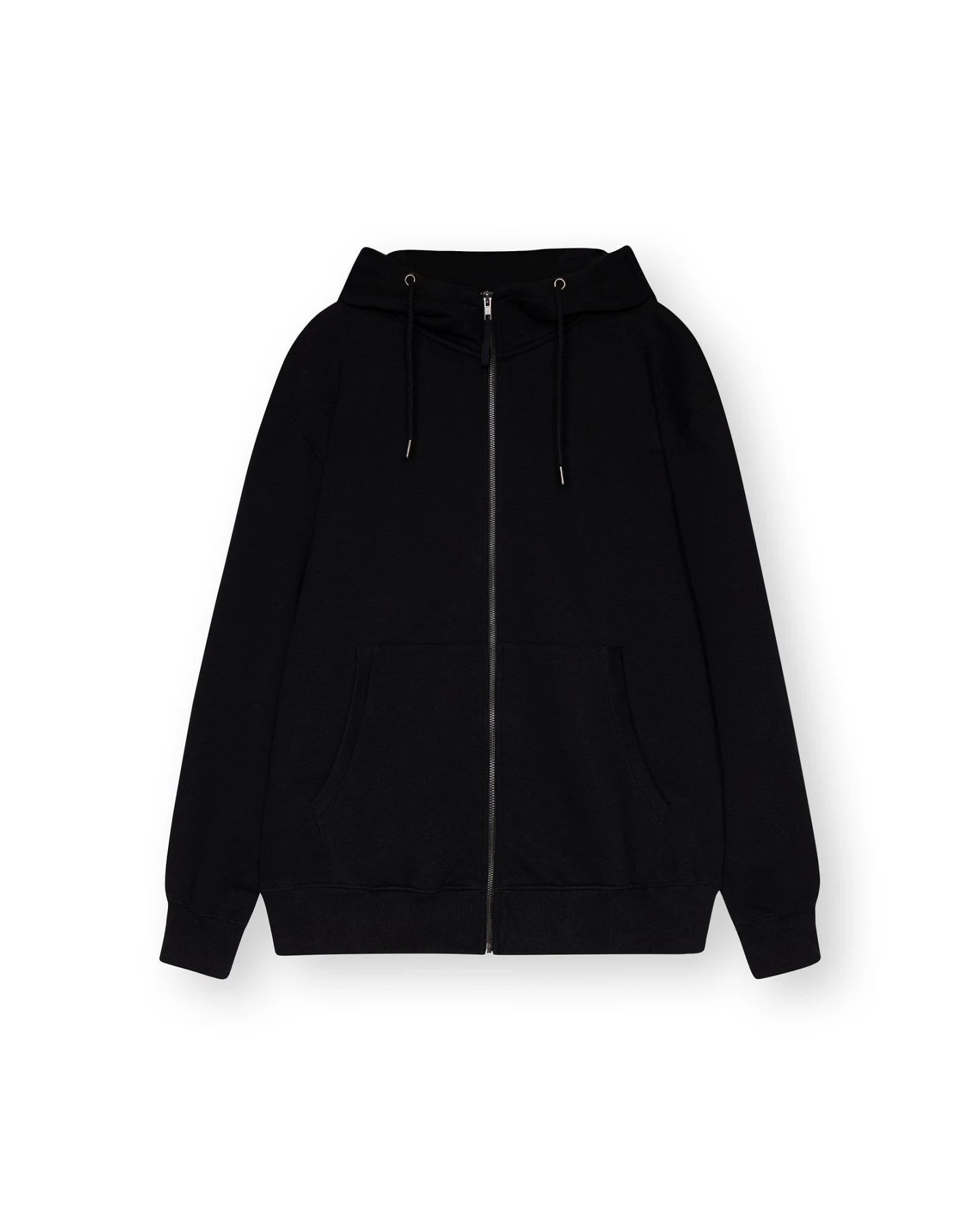 ThokkThokk Herren vegan Zip Hoodie Schwarz – Ansicht 2
