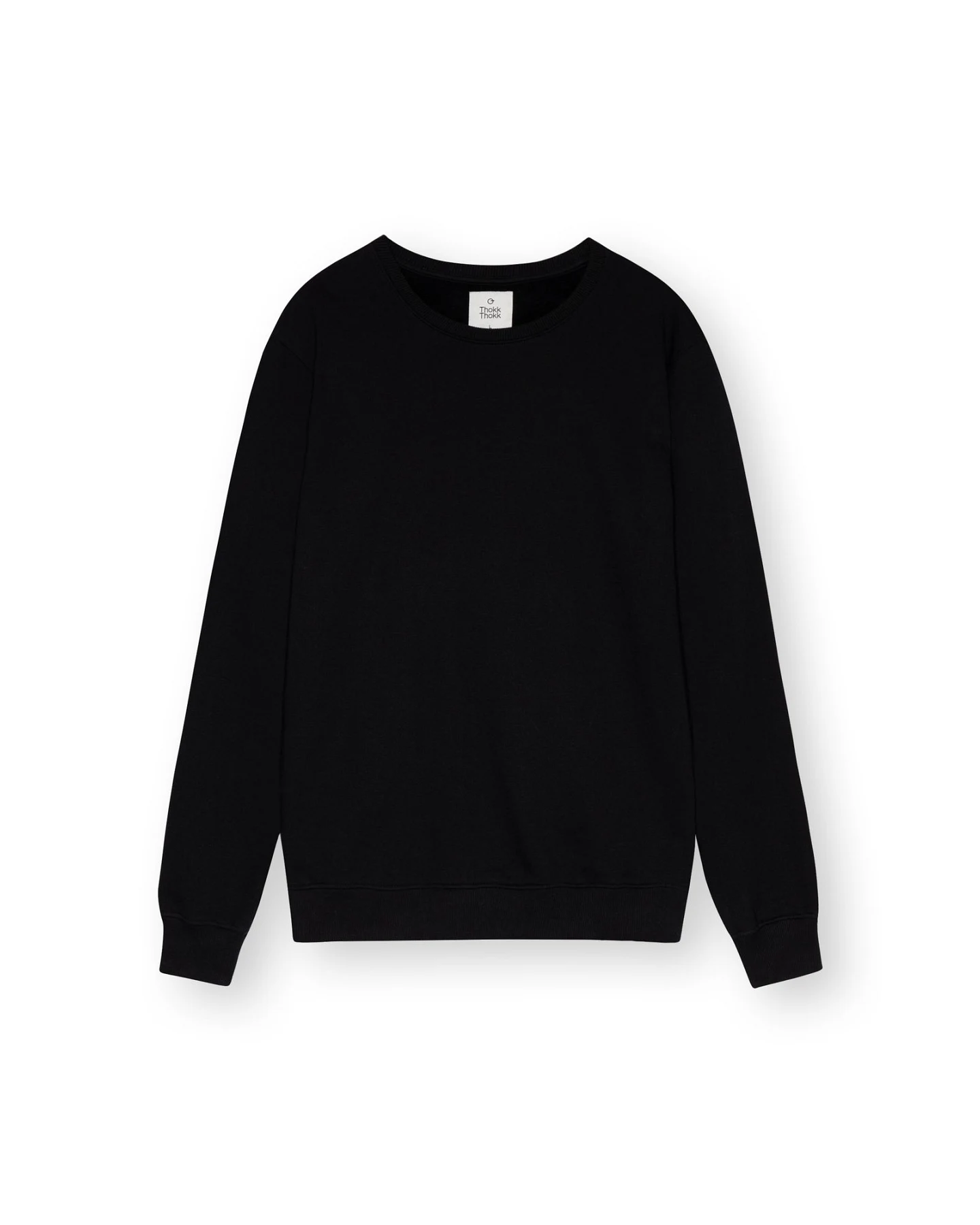 ThokkThokk Herren vegan Pullover Schwarz – Ansicht 2