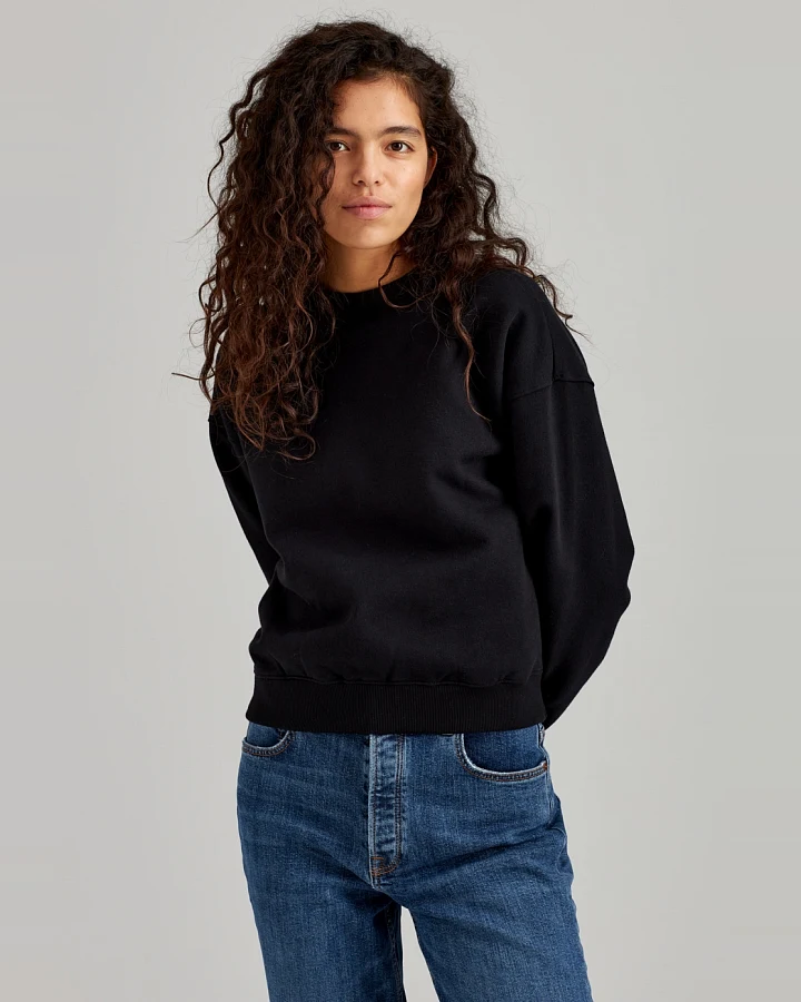 ThokkThokk Damen vegan Pullover Schwarz