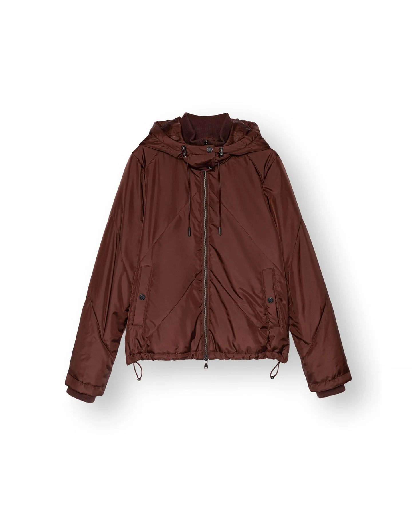 ThokkThokk Damen vegan Kurze Jacke Mahagoni – Ansicht 2