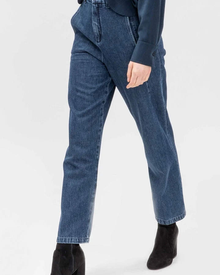 LOVJOI Damen vegan Jeans Grevie Rinsewashed