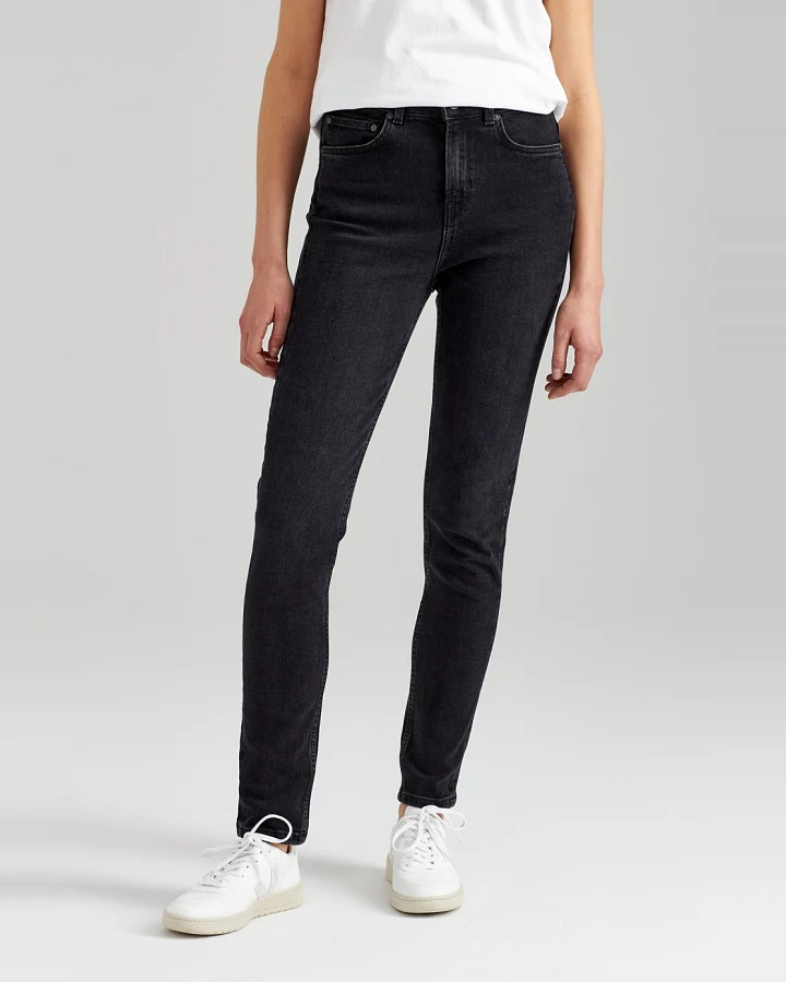 ThokkThokk Damen vegan Skinny Jeans Schwarz
