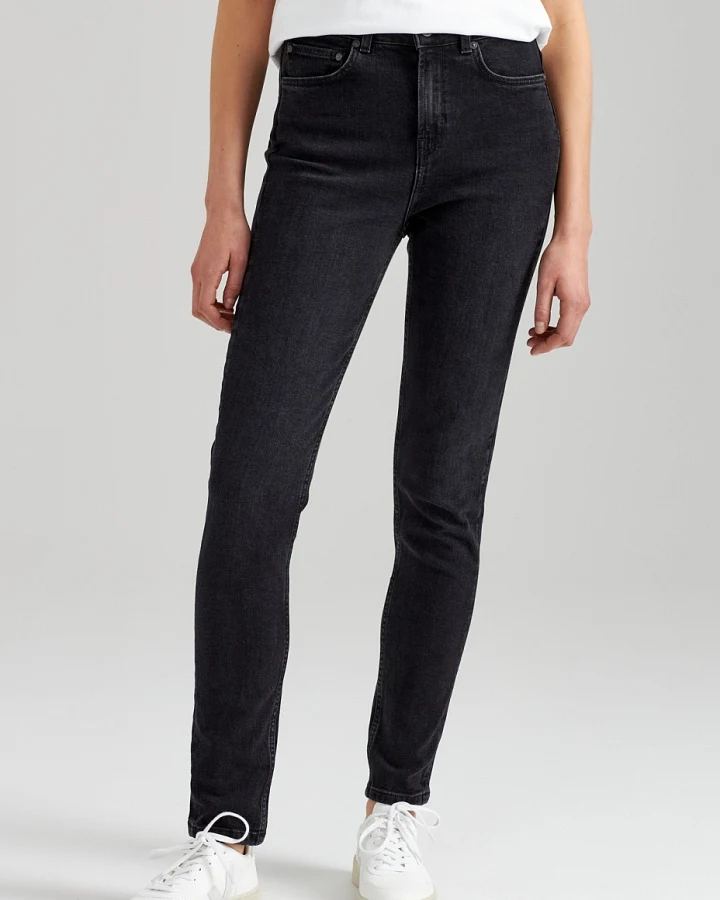 ThokkThokk Damen vegan Skinny Jeans Schwarz