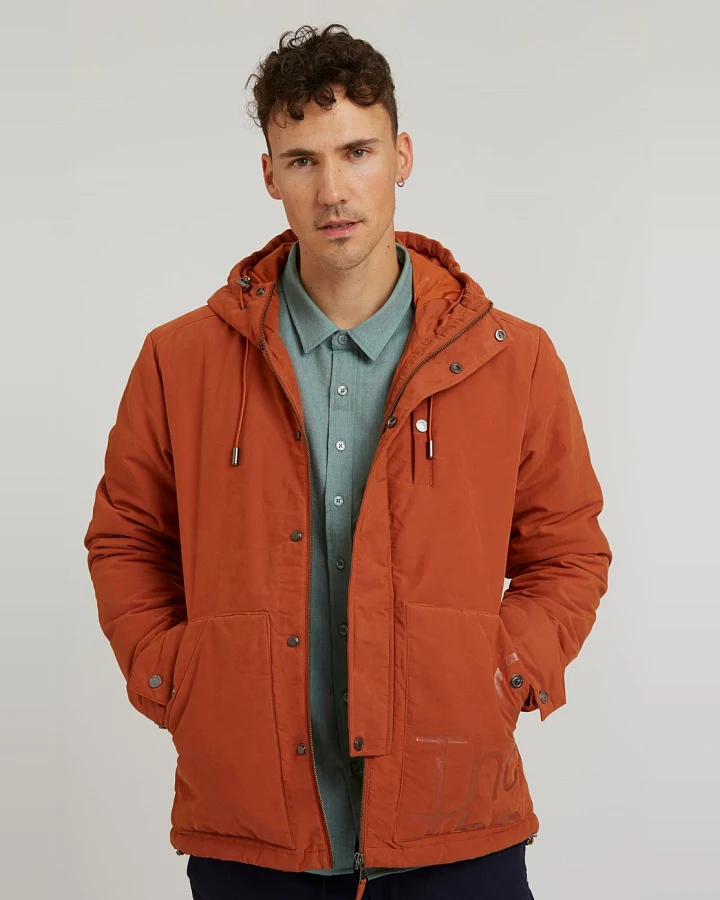 ThokkThokk Herren vegan Jacke Waxed Orange