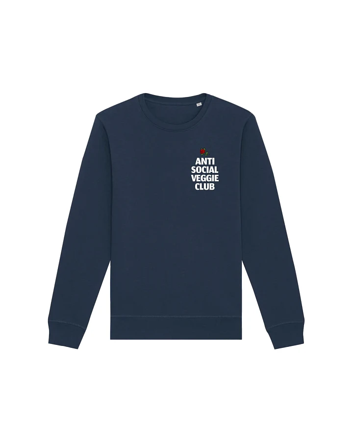 Oat Milk Club Damen vegan Sweatshirt Anti Social Veggie Club Navy