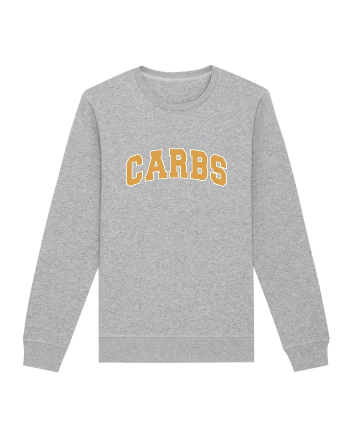 Oat Milk Club Damen vegan Sweatshirt Carbs Grau