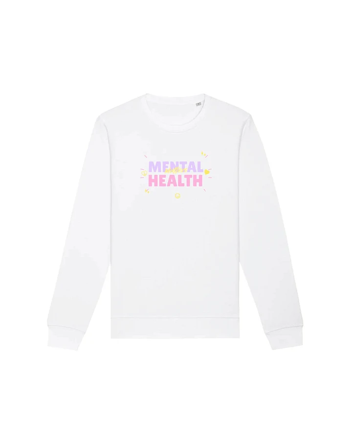 Oat Milk Club Damen vegan Sweatshirt Mental Health Matters Weiß